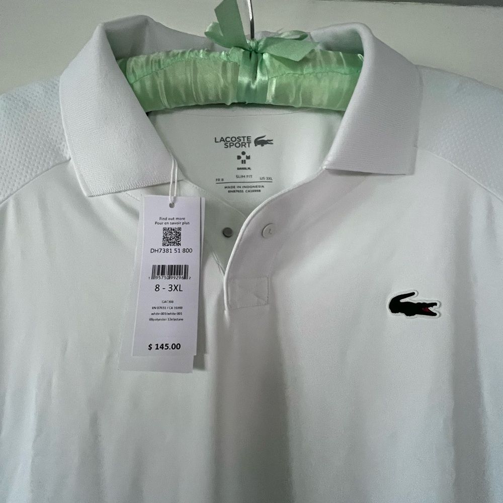 Lacoste Sport Polo Shirt in White